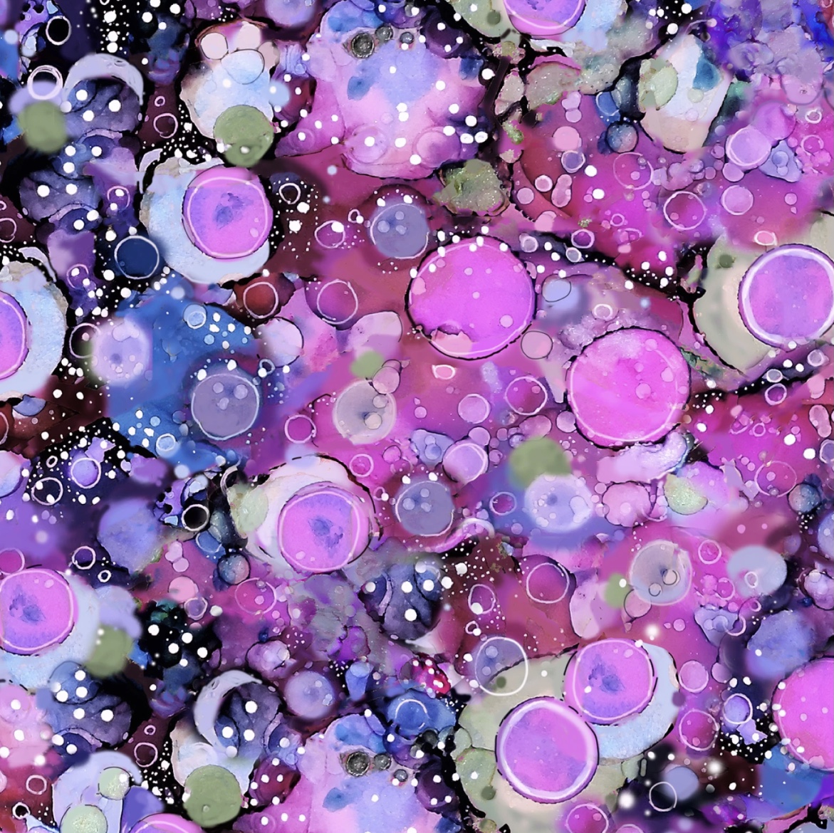 Tree of Life/ Abstrakt in Pink-Lila