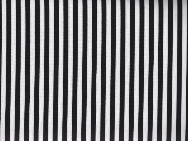 Schwarz-Weiß gestreifte Stoff, Streifenbreite 1/4 inch. Tolle Akzentstoffe für Ihre Quilts und Nähprojekte