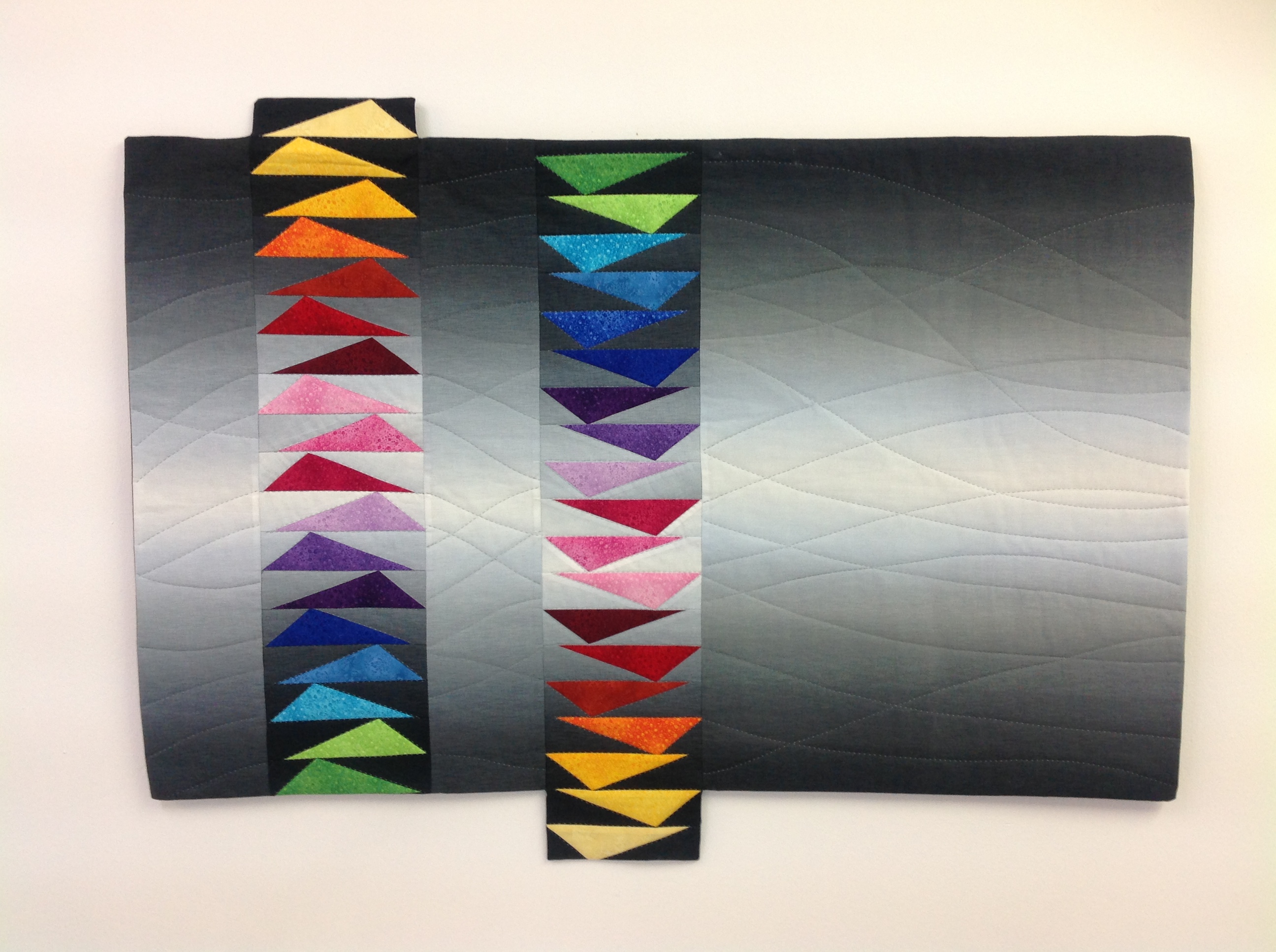 Wandbehang "Fliegende Gänse" genähtes Unikat