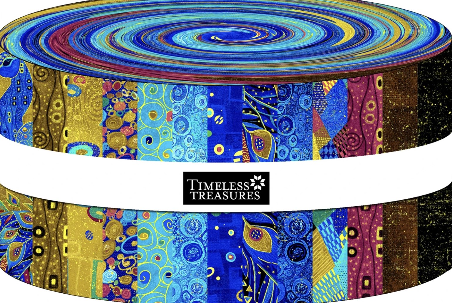 2,5 inch Streifen Päckchen“Gilded Plum“