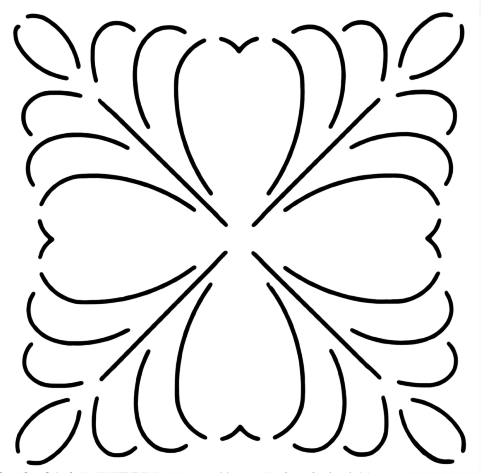 Quilt-Schablonen Small Design 6 inch