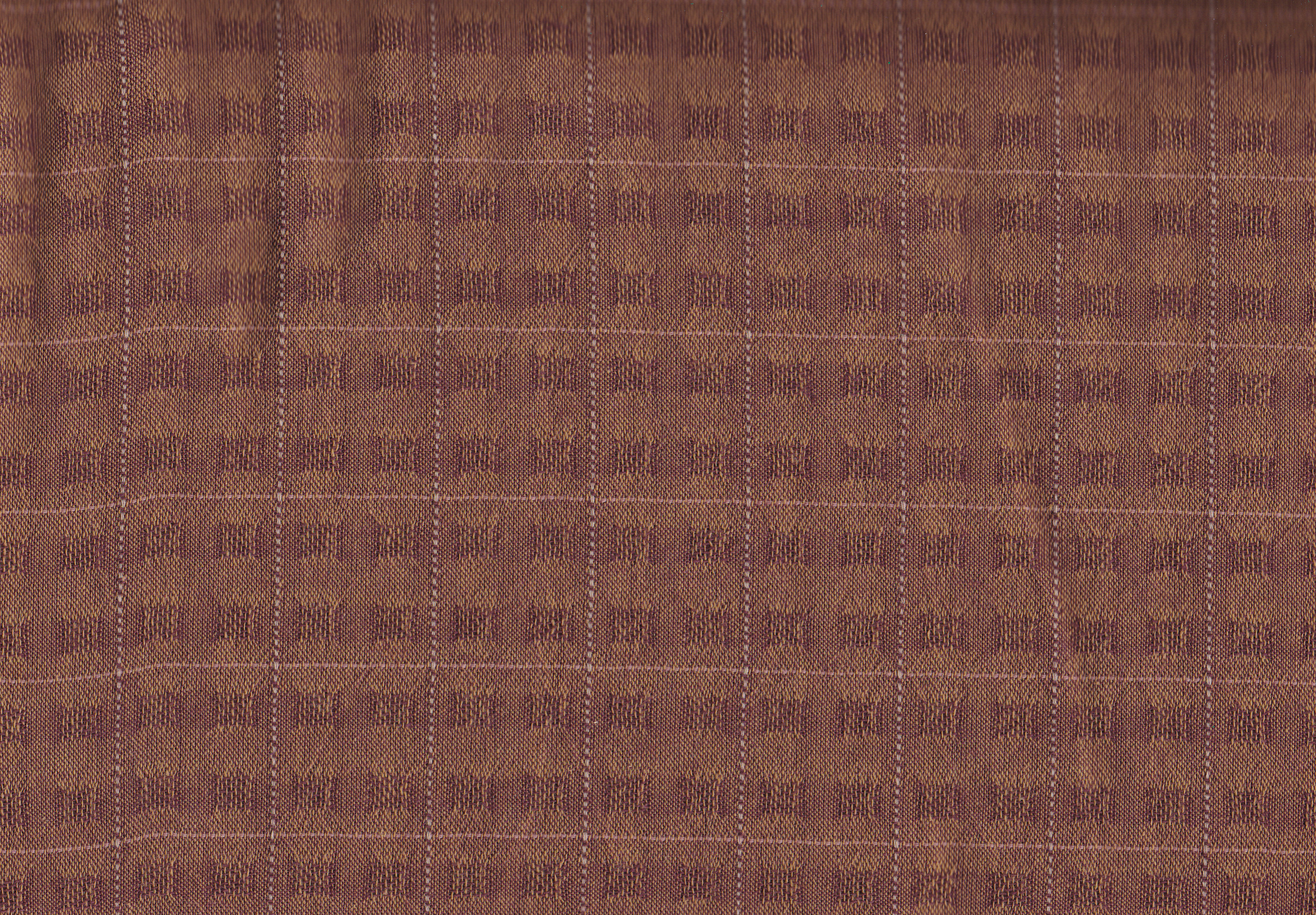 4547-382  Weinrot/ Ocker -Karo