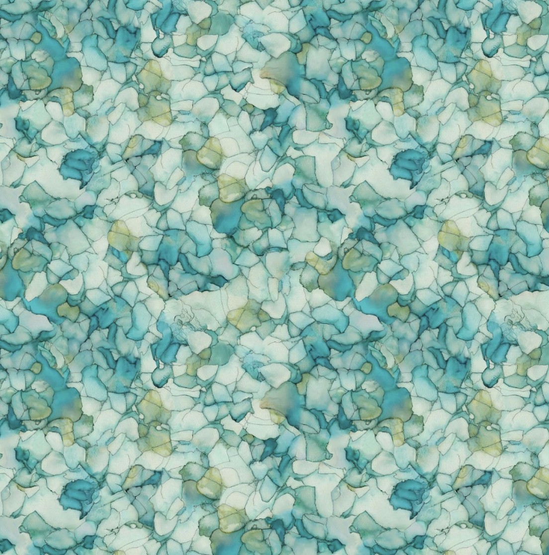 Aqua Petal Mosaic