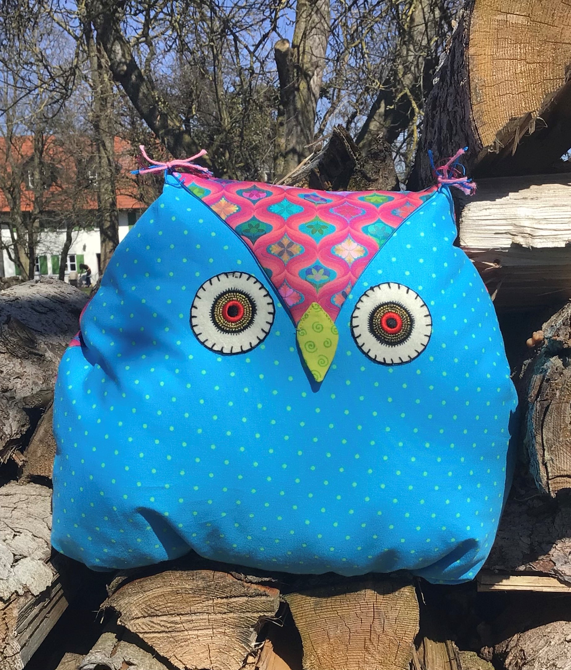 Materialpackung Eulinchen Blau