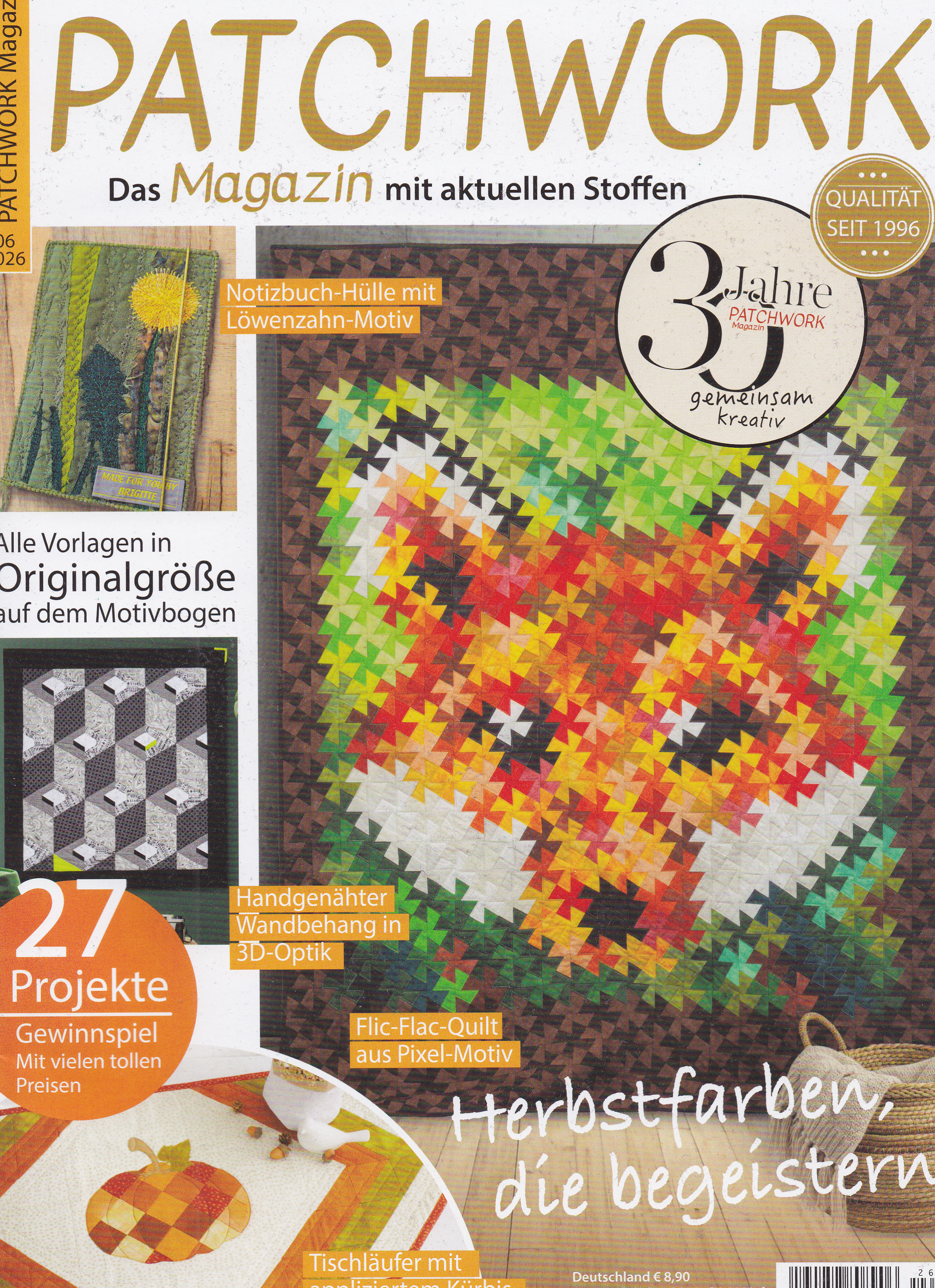 Patchwork Magazin 06/ 2026 ( 30 Jahre Patchwork)