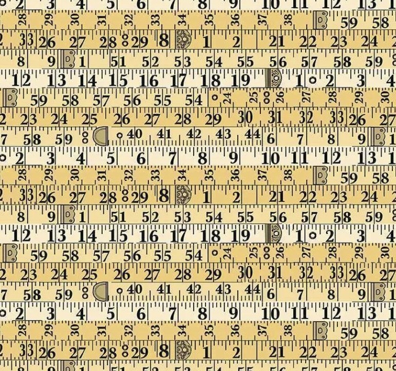 Sewing Room, Maßband Gelb