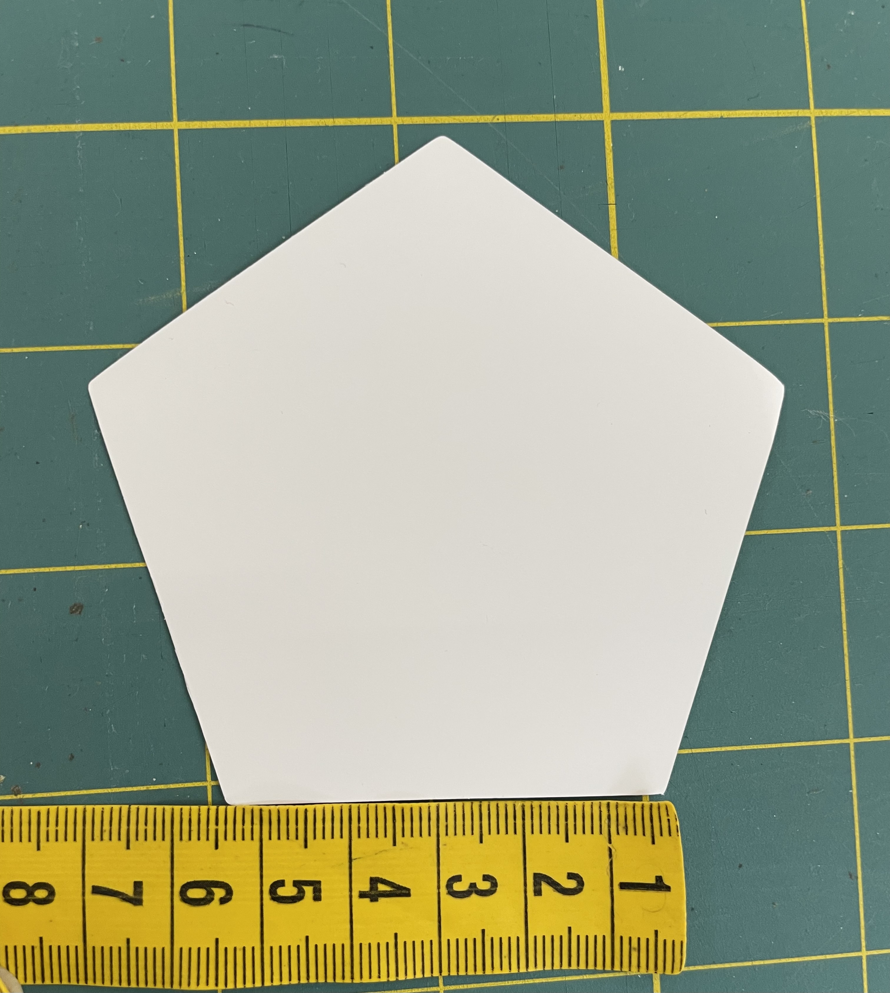 Papier Schablone Pentagon  für English Paper Pieces