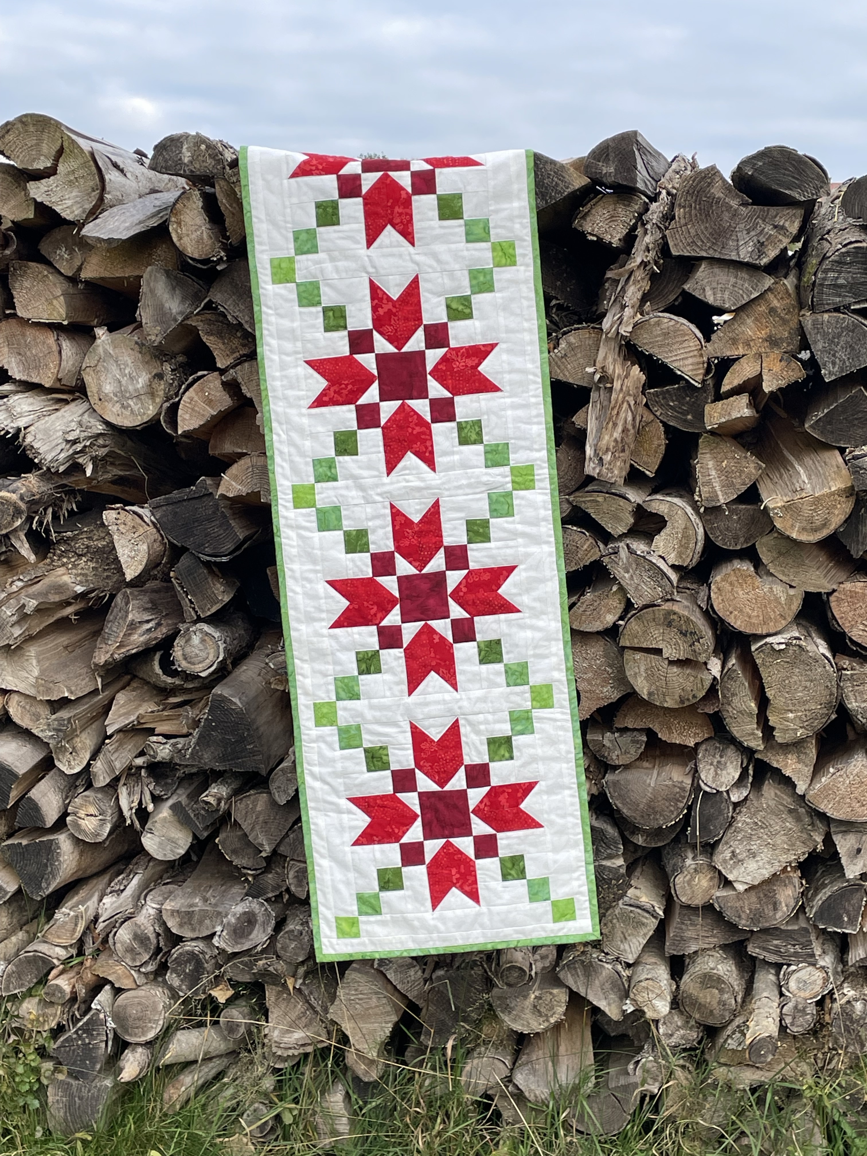 Materialpackung für Tischläufer "Weihnachtssterne"