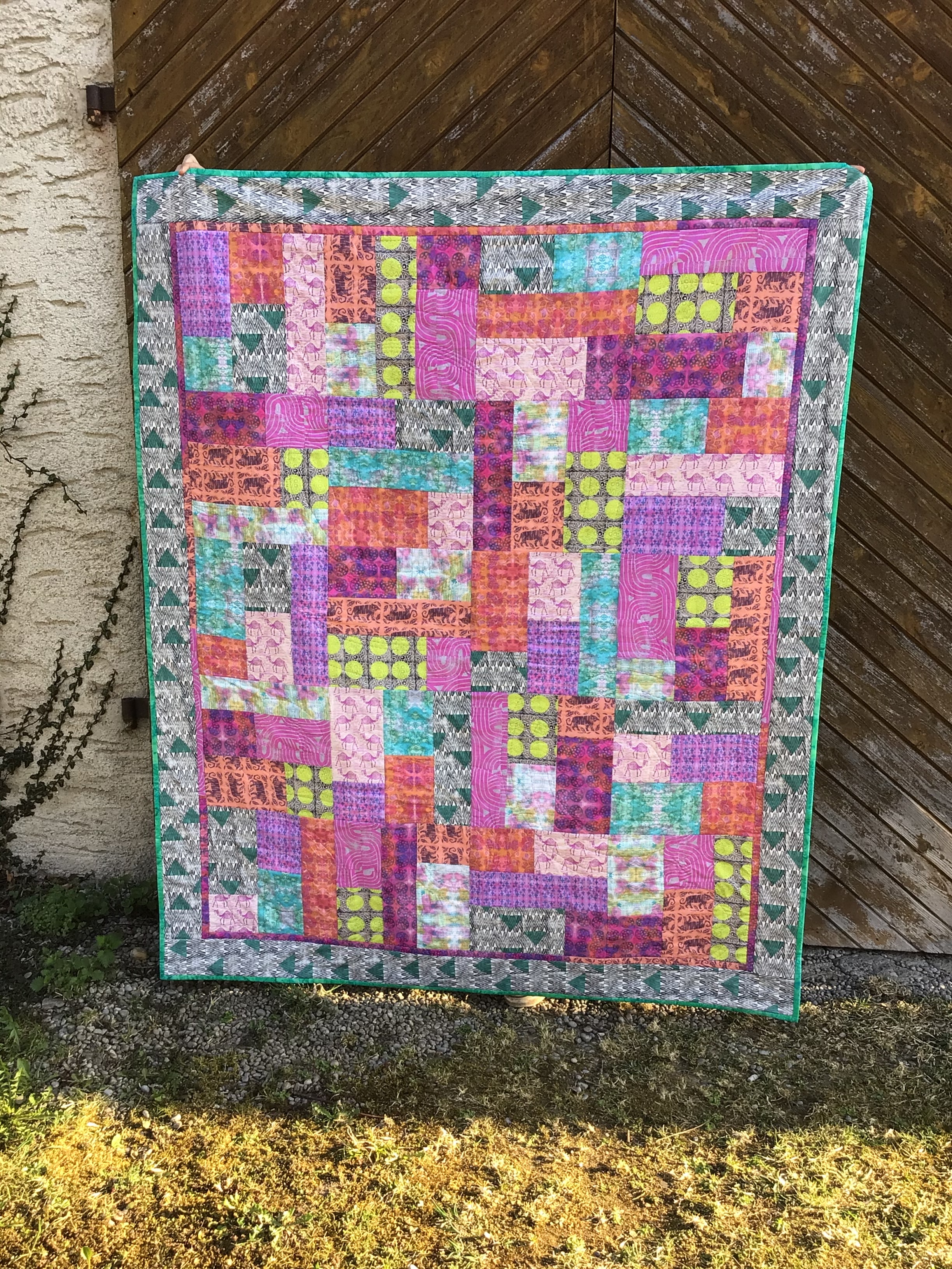 Materialpackung für Decke " Indian Sommer" in sommerlichen Farben / Für Anfänger gut geeignet.