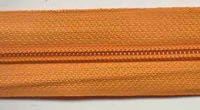 Endlosreißverschluß 5mm in Orange