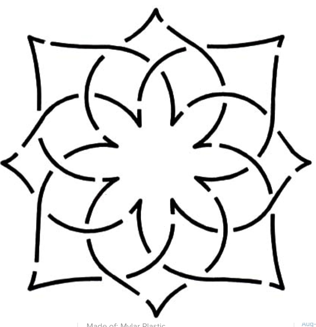 Quilt-Schablonen Follow your dreams  6 inch