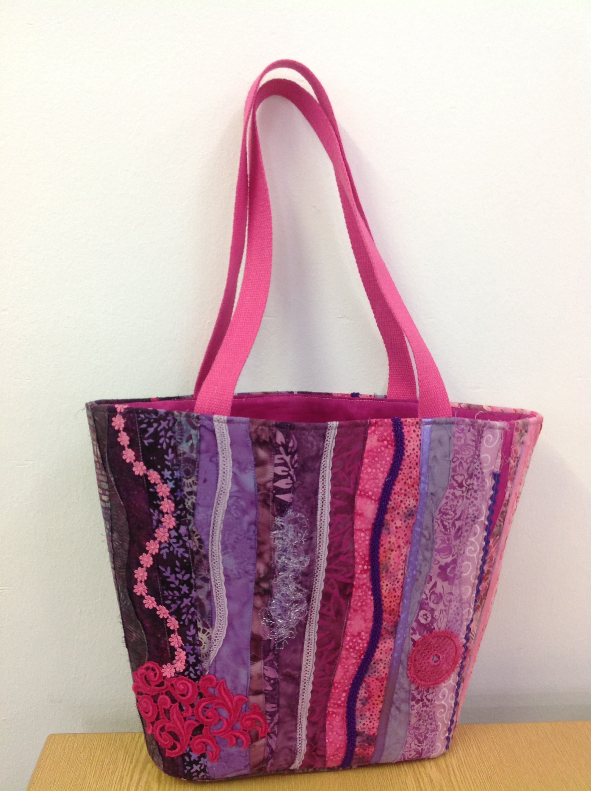 Tasche  "Frühling"  in Lila-Pink