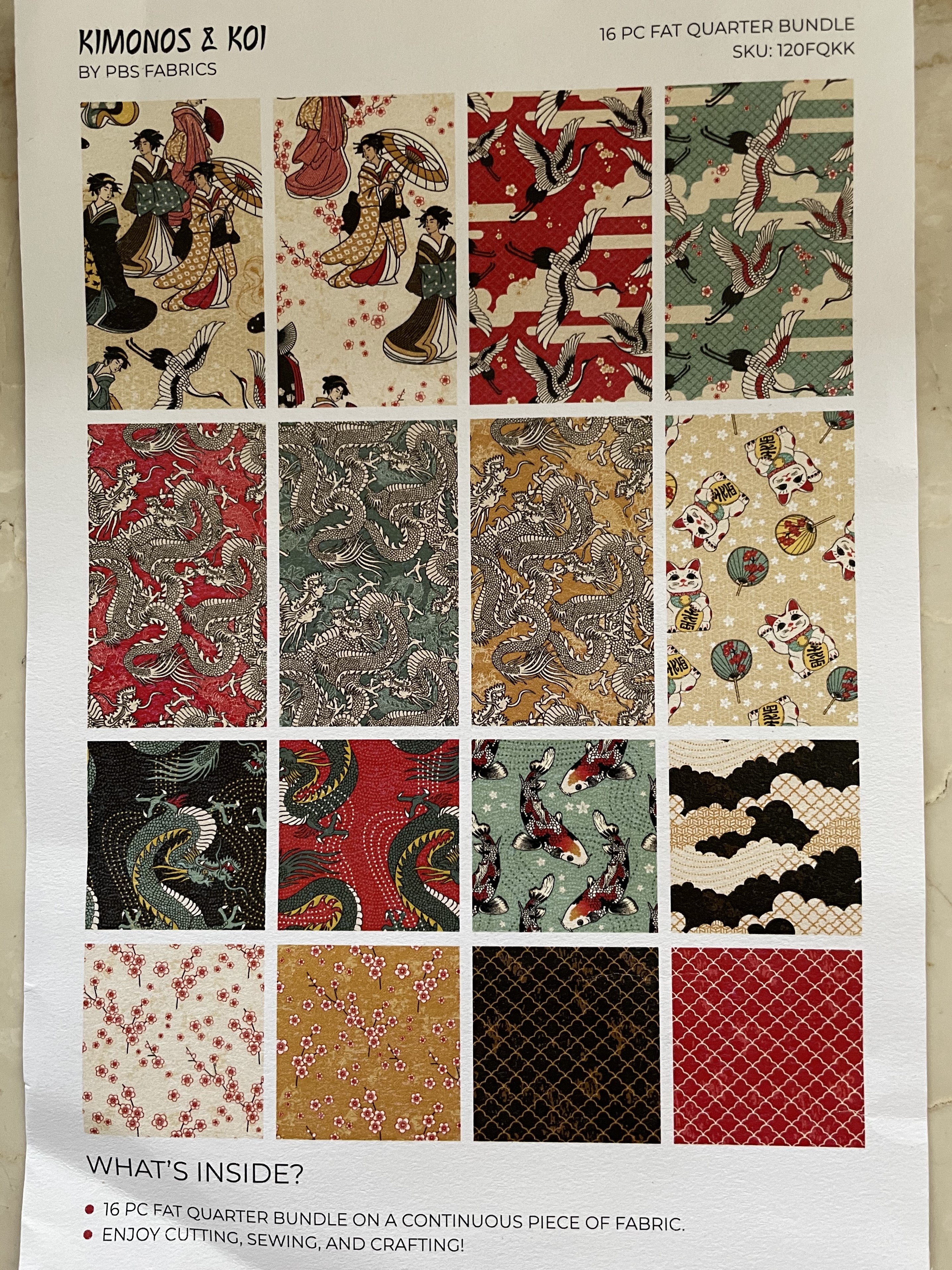 FQ Päckchen Kimonos&Koi/ Nur 1 Stück vorhanden