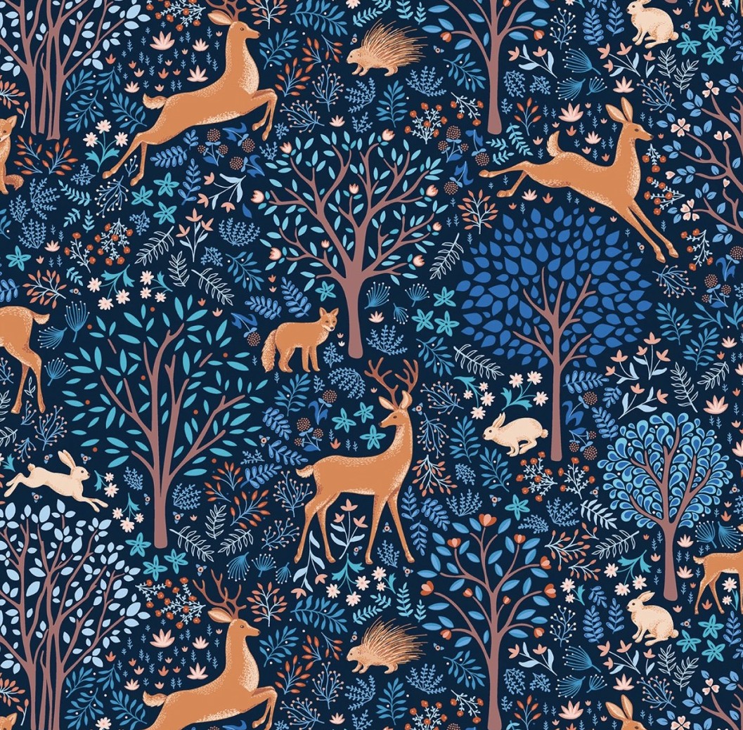 Flora & Fauna / Dunkelblau