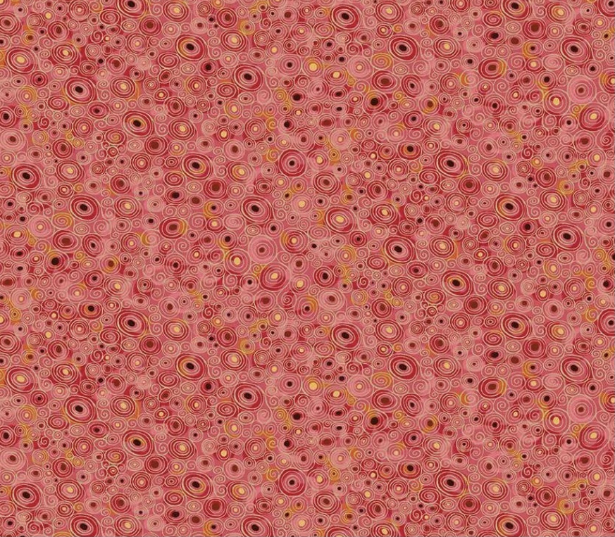 Golden Symphonie, Rotpink mit Spiralen