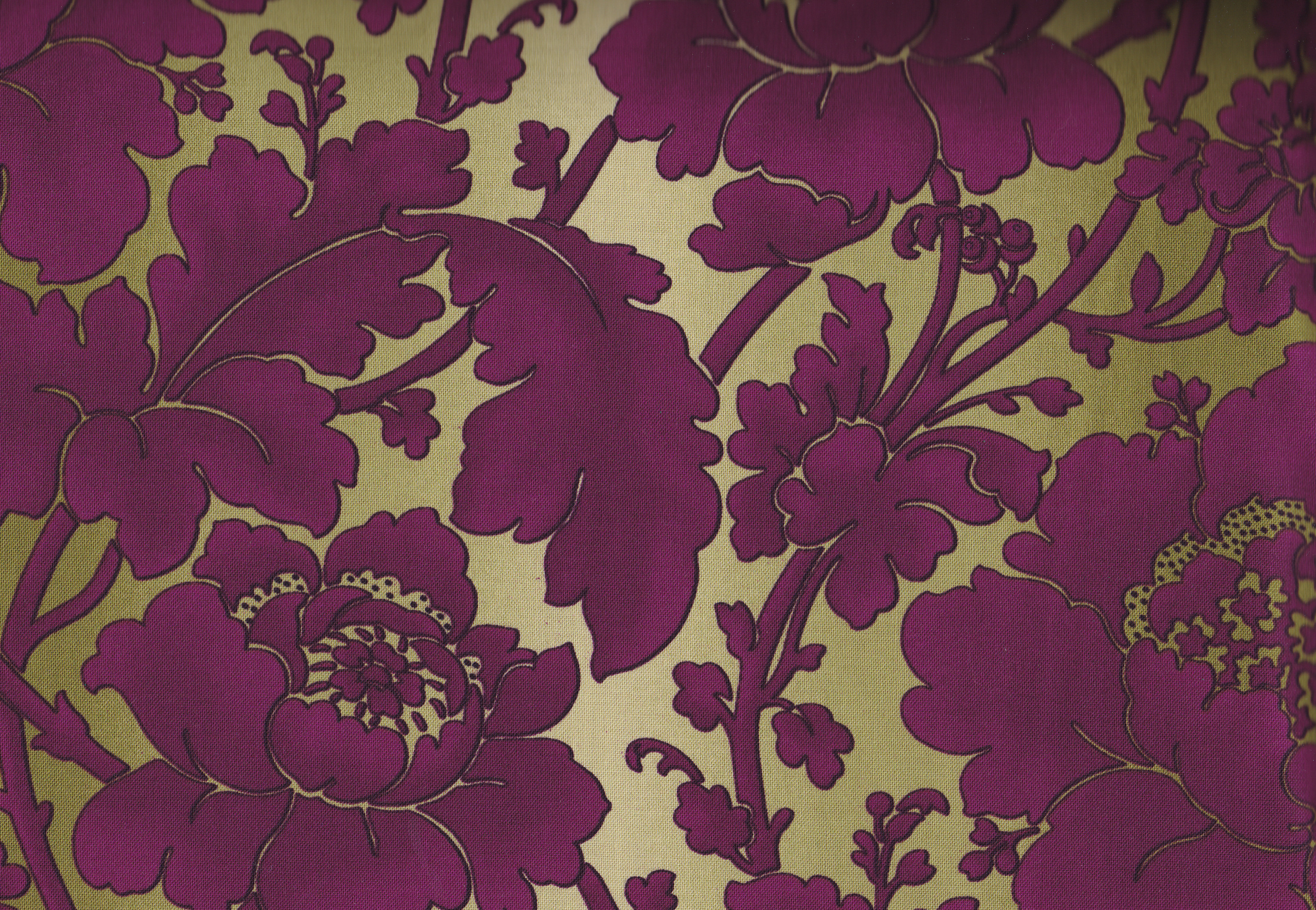 Garden Damask Aubergine