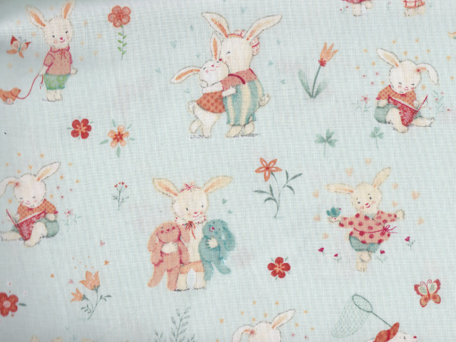 Bunny Tales/ Reststück 85 x 110 cm