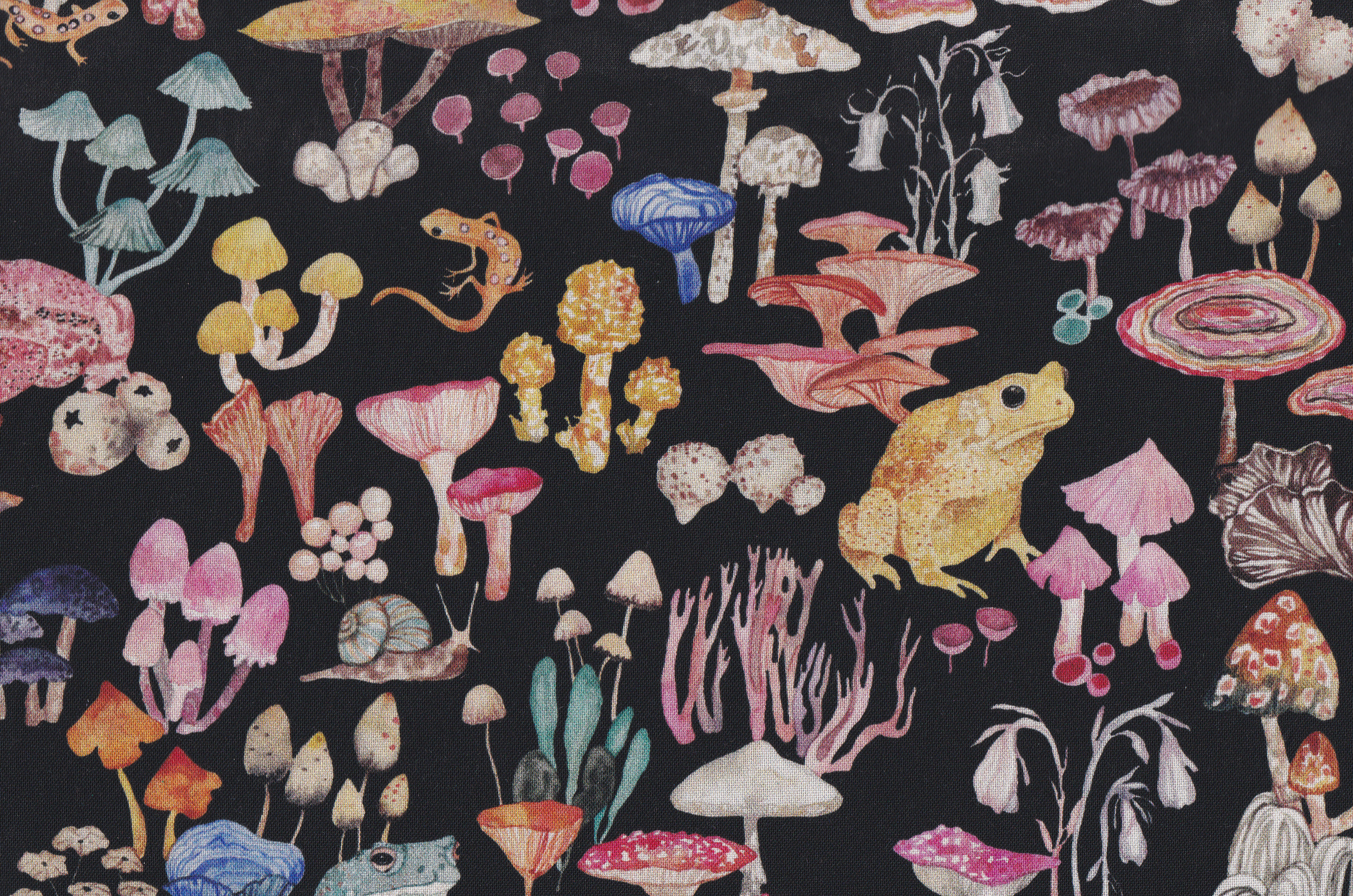 Moderne Stoffe mit Pilzen