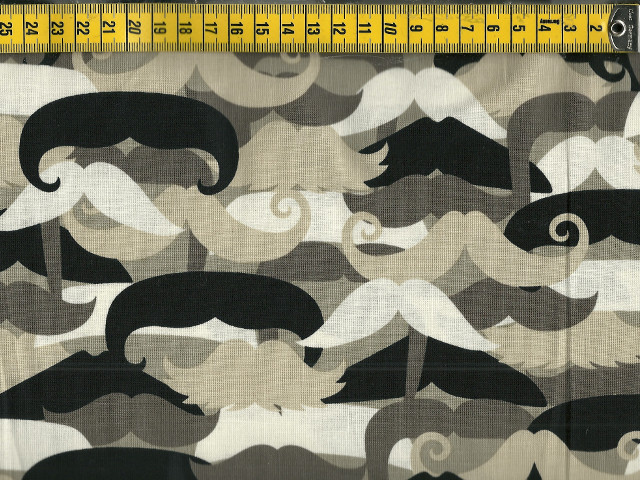 Neutral Mustachioed Man/ Reststück 1 x 1,10 m