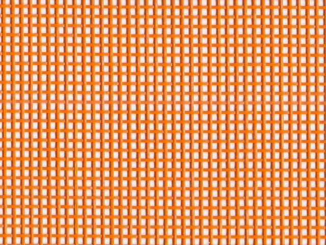 Vinylmesh in Orange, Netzstoff aus Plastik