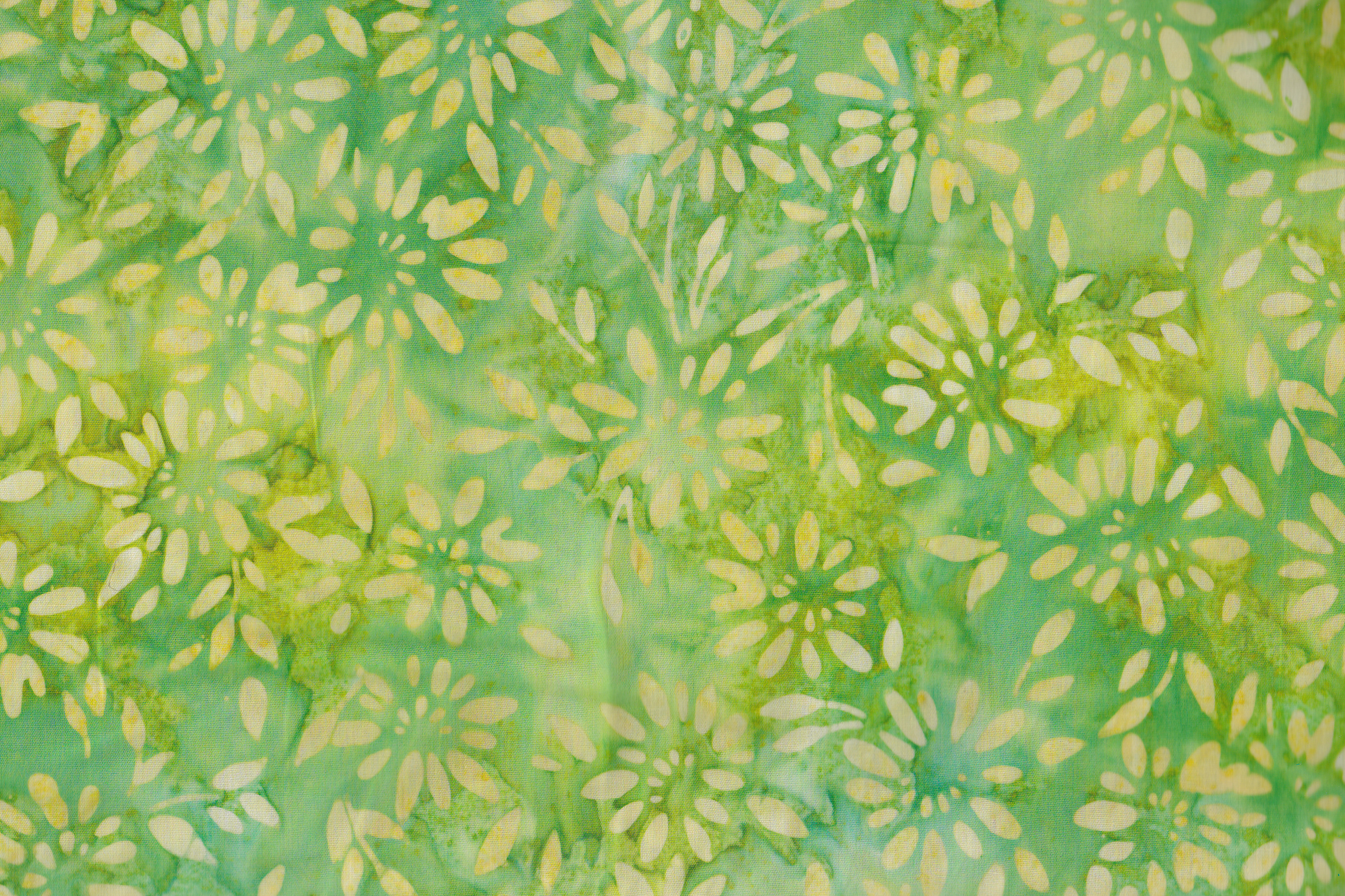 Batik in Gelbgrün von Robert Kaufman