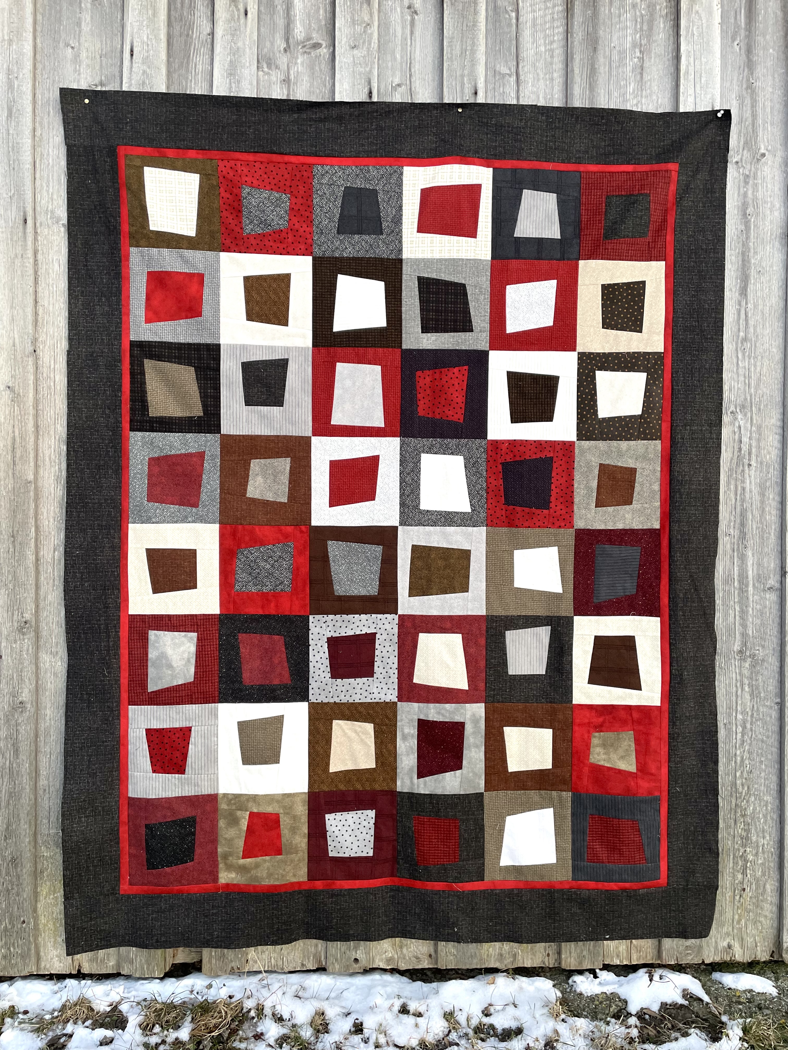 Anleitung für Kuscheldecke mit Layer Cake 10 inch