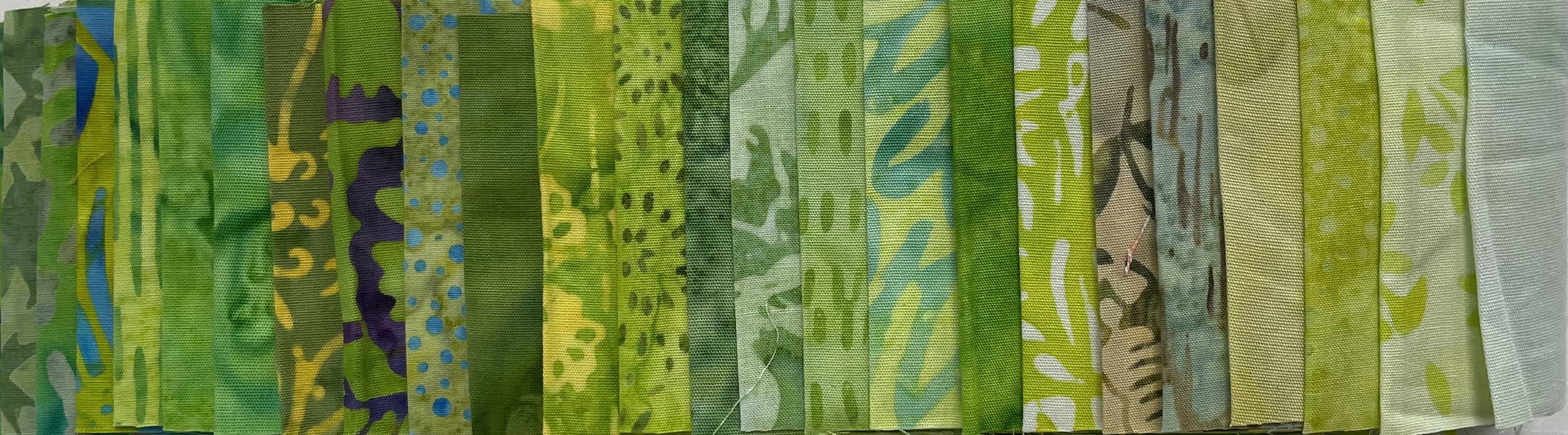 Batik Streifen Päckchen Green Pepper
