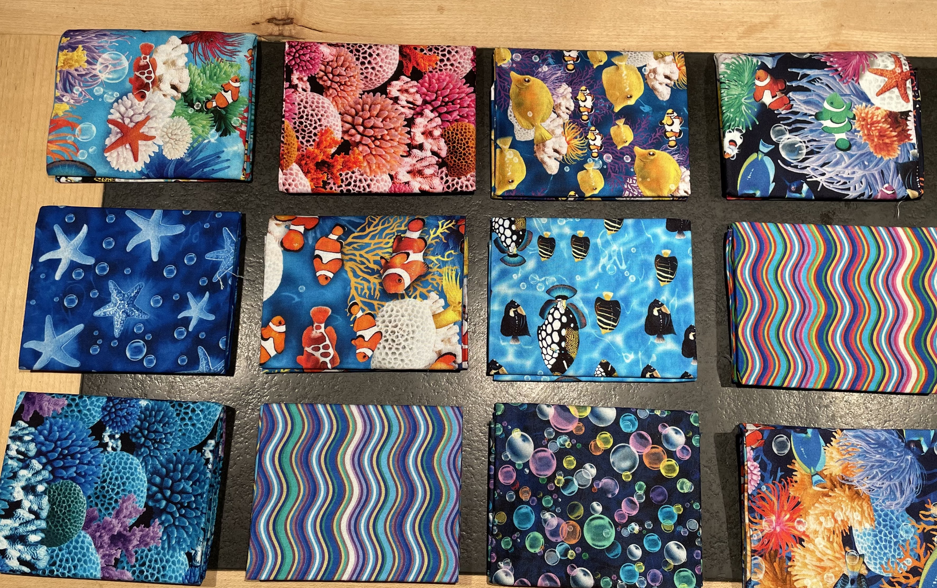 Tolle Stoffe mit Meeresmotiven, Kinderstoffe mit Fischen