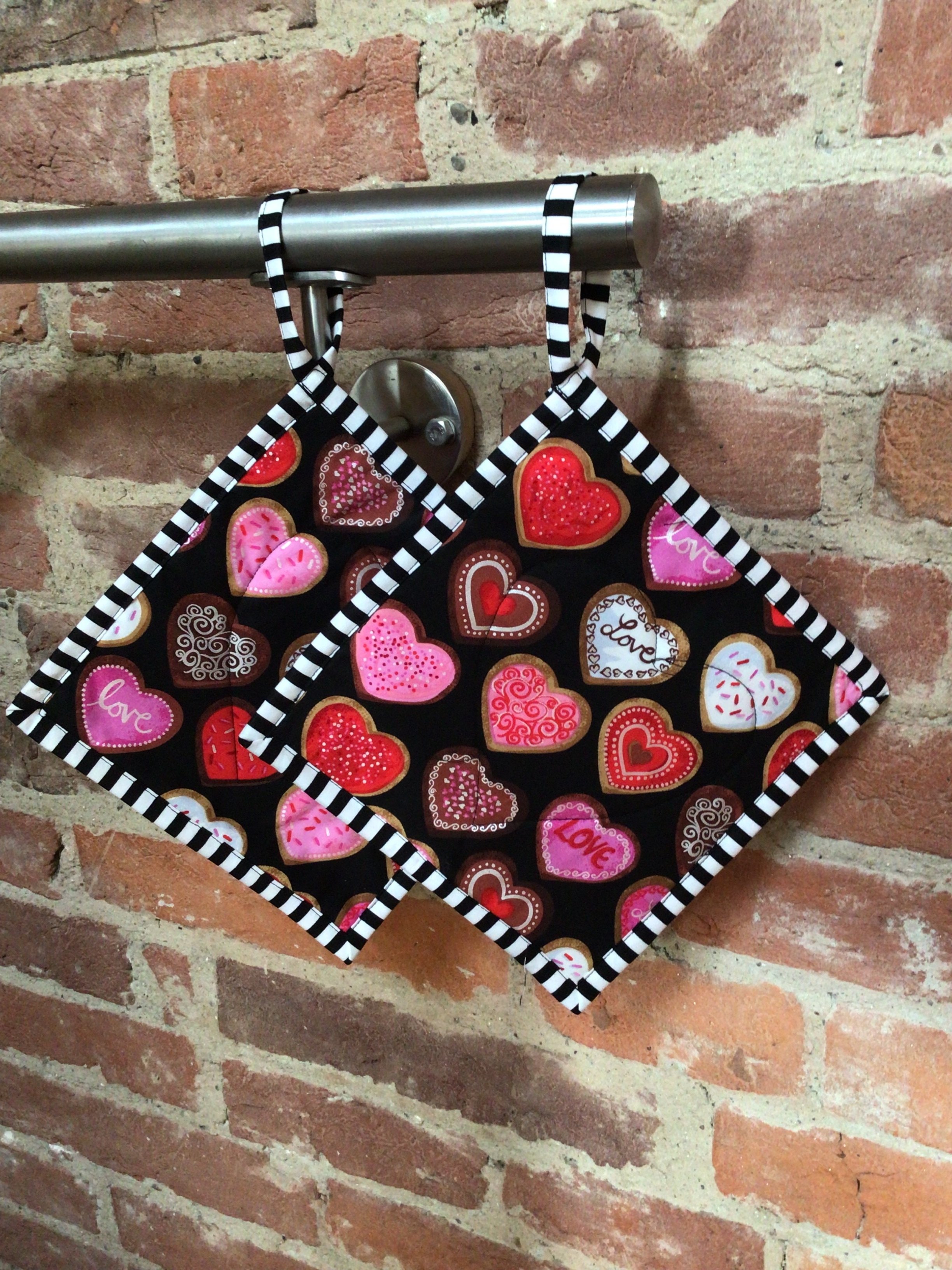 Topflappen mit Lebkuchen, genähte Geschenke