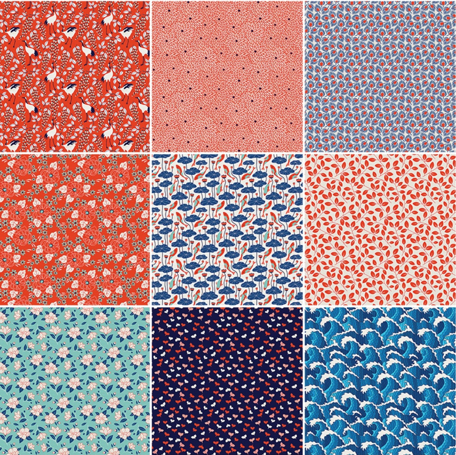 Japanische Muster, Serie Japanese Garden