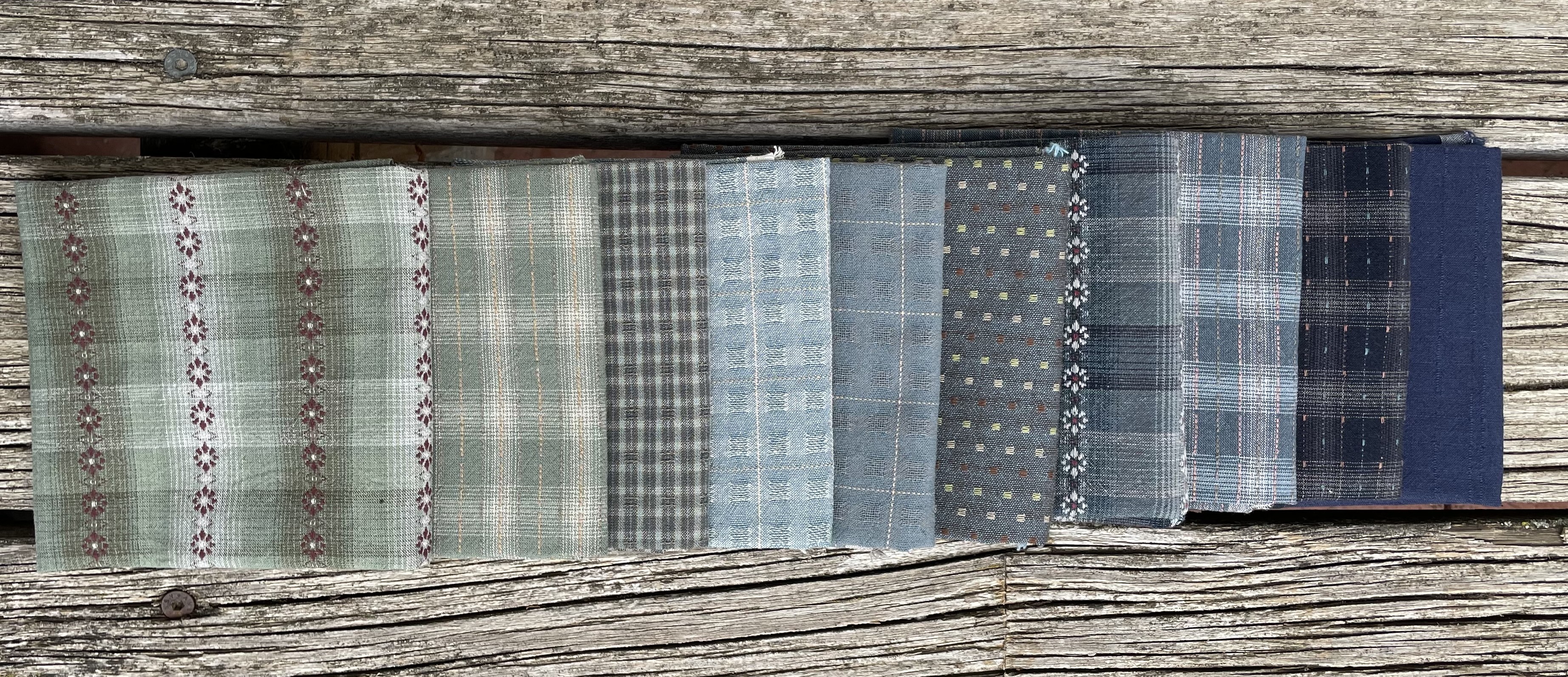 FQ Päckchen Gewebt Jap.Blue-Green