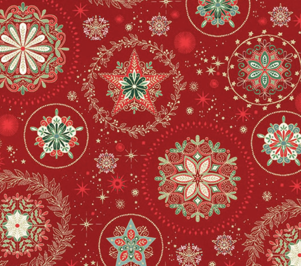 Red Good Tidings-Mandalas
