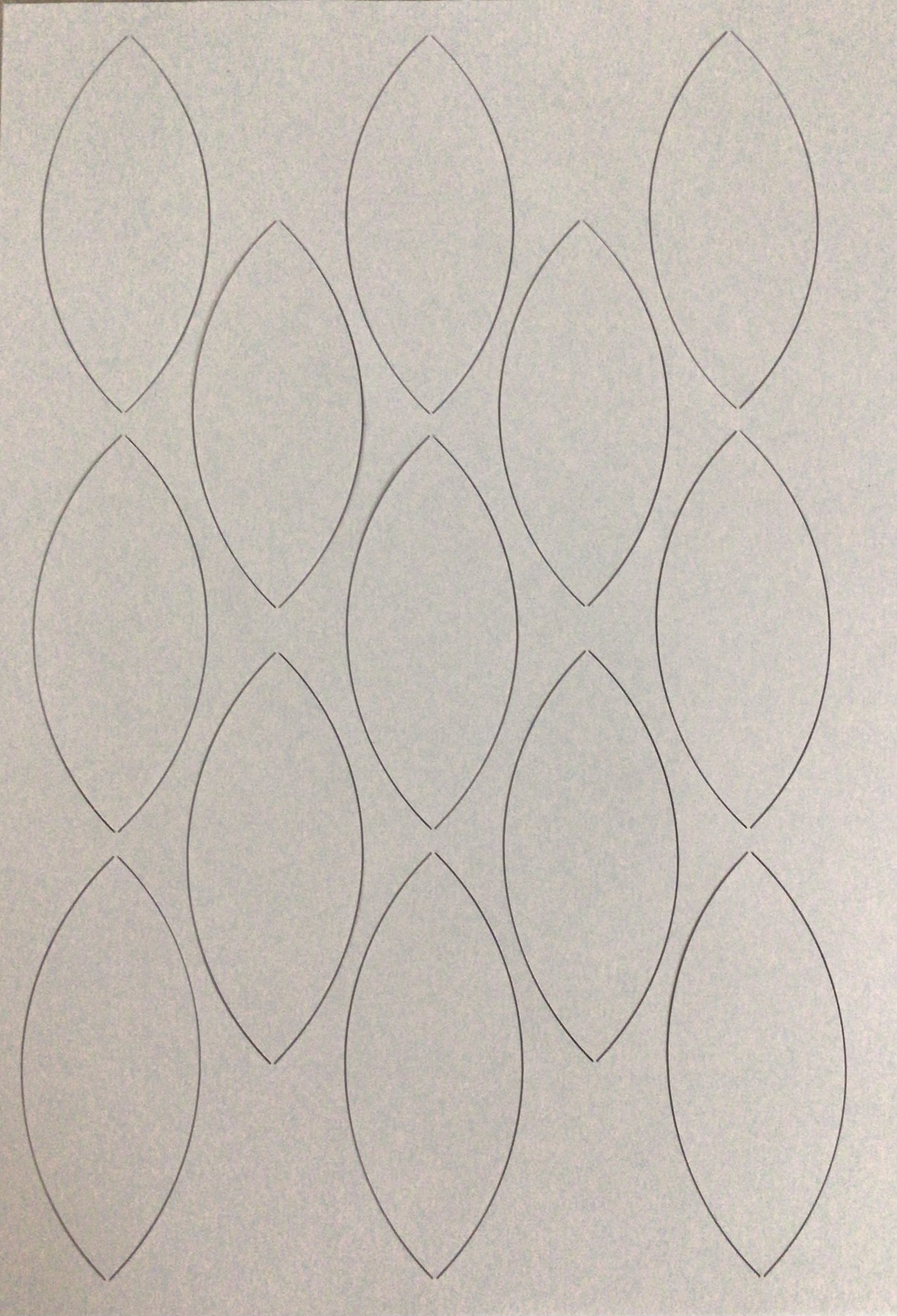 Papier-Schablone Orange Peel