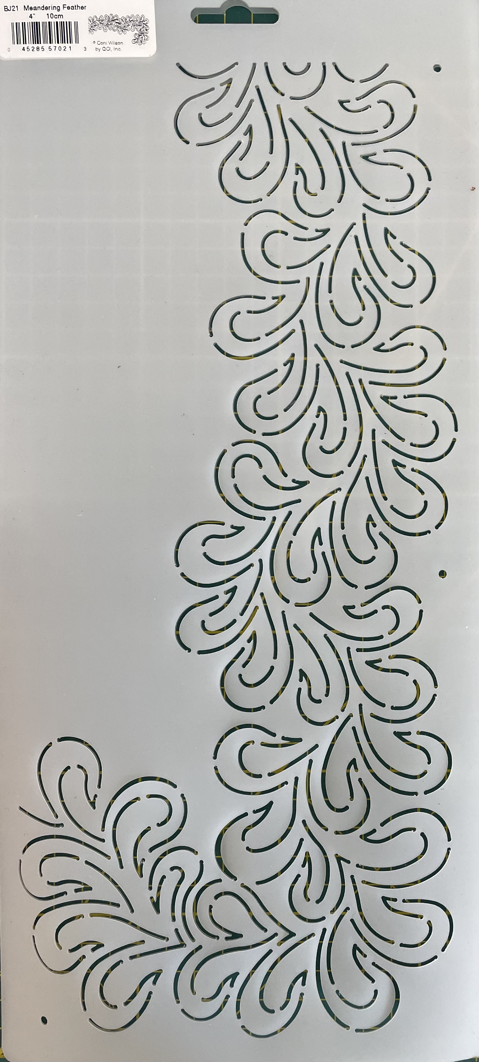 Quilt-Schablonen 4" Meandring Feather