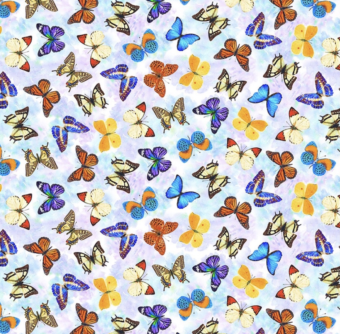 Schmetterlinge/ reststück 75 x 110 cm