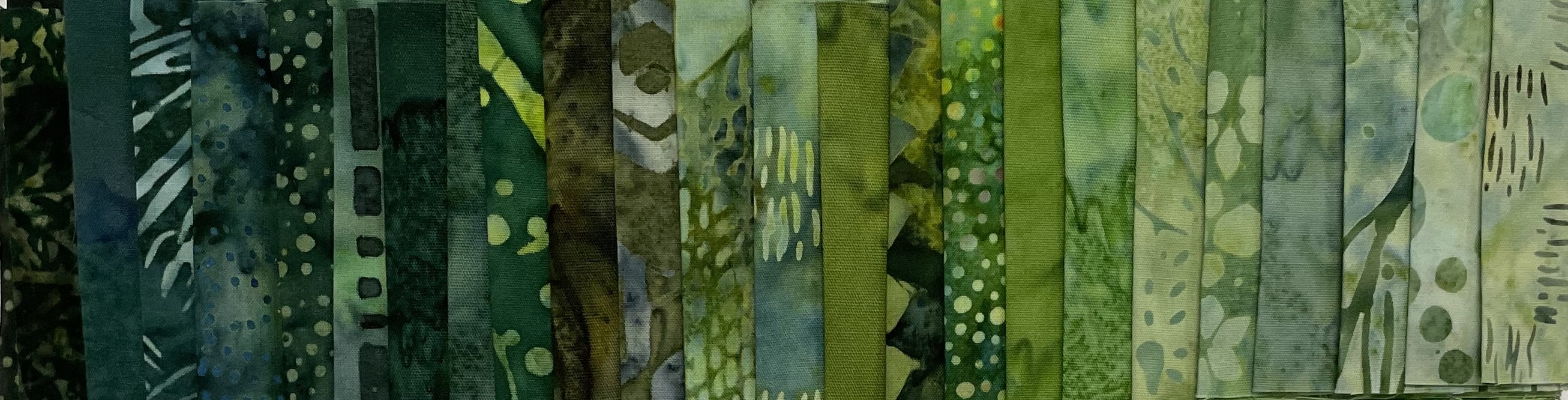 Streifen Päckchen Batik Grün