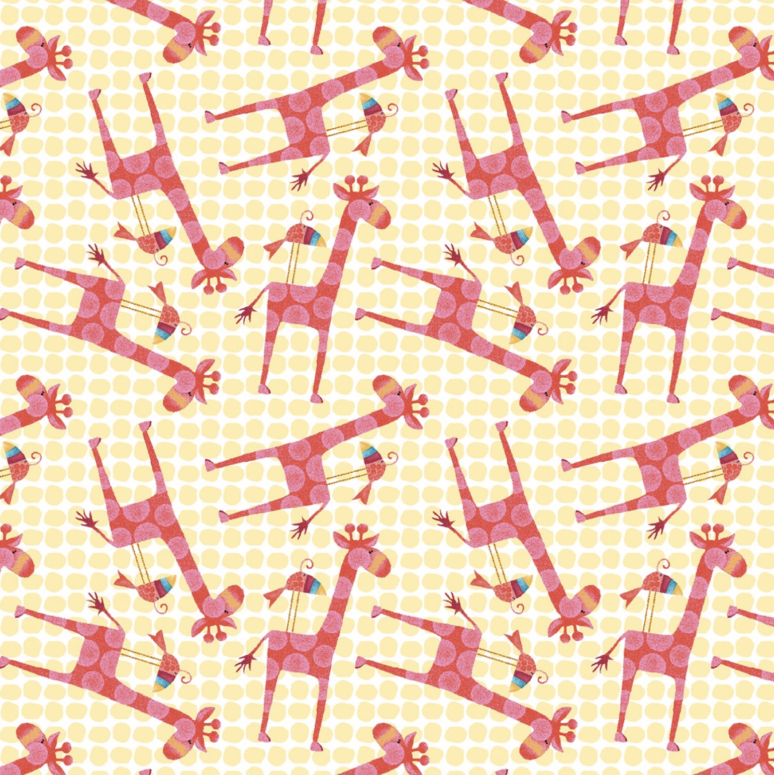 Silly Safari Giraffen/ Reststück 45 x 110 cm