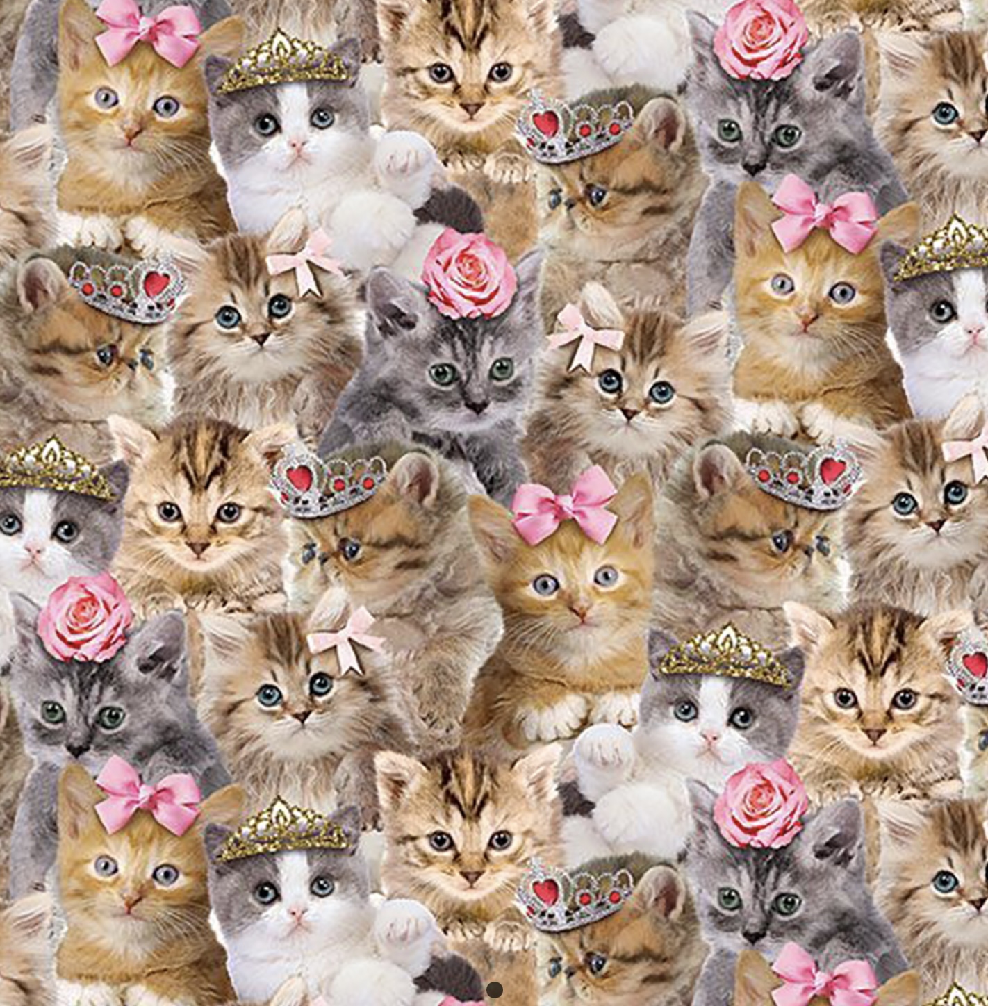 Stoff mit kleinen, süssen Kätzchen