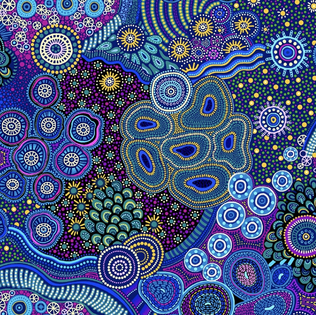 Beiames Spirit / Abstrakt in Blau