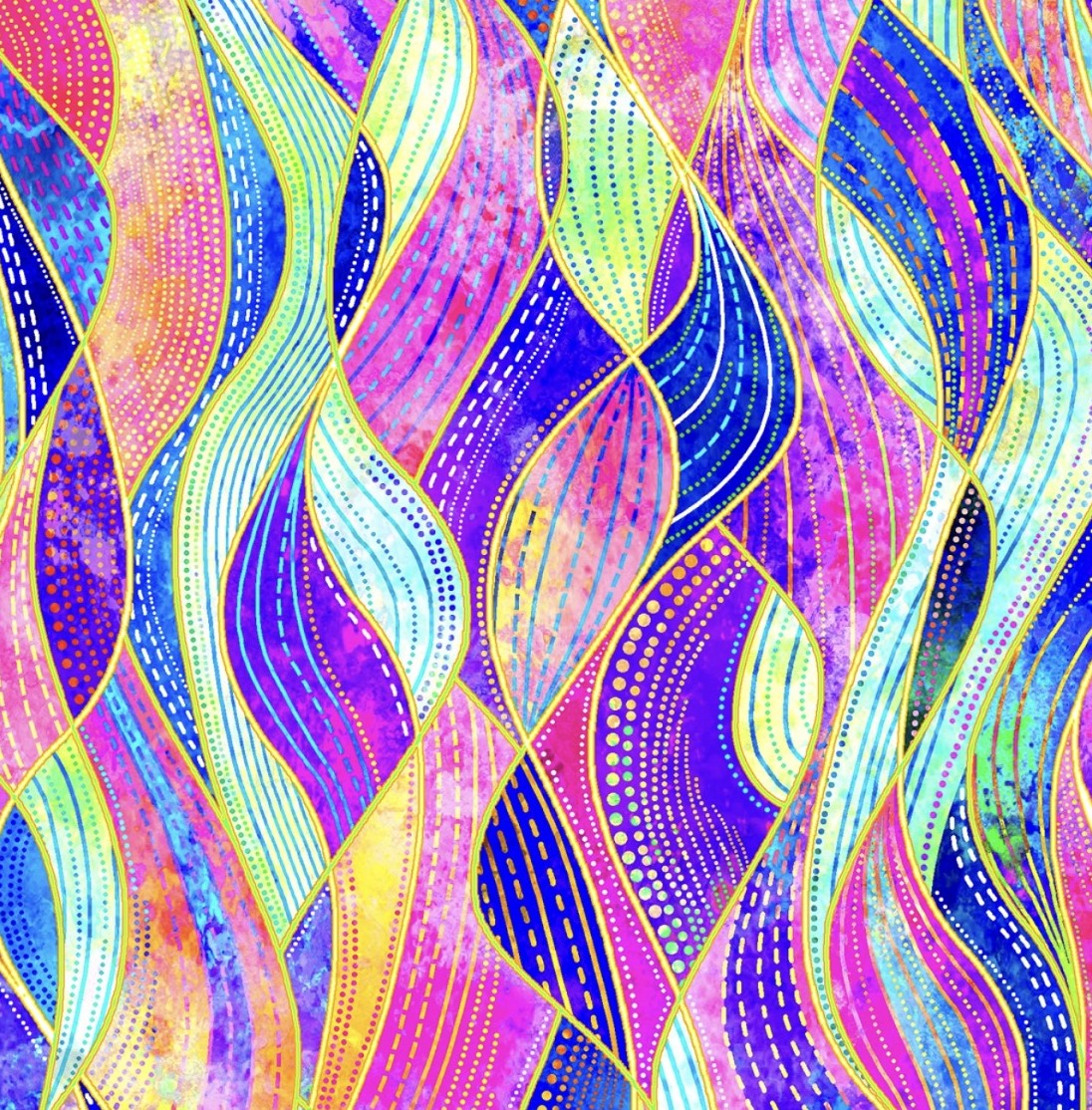 Abstrakte Muster auf Baumwolle