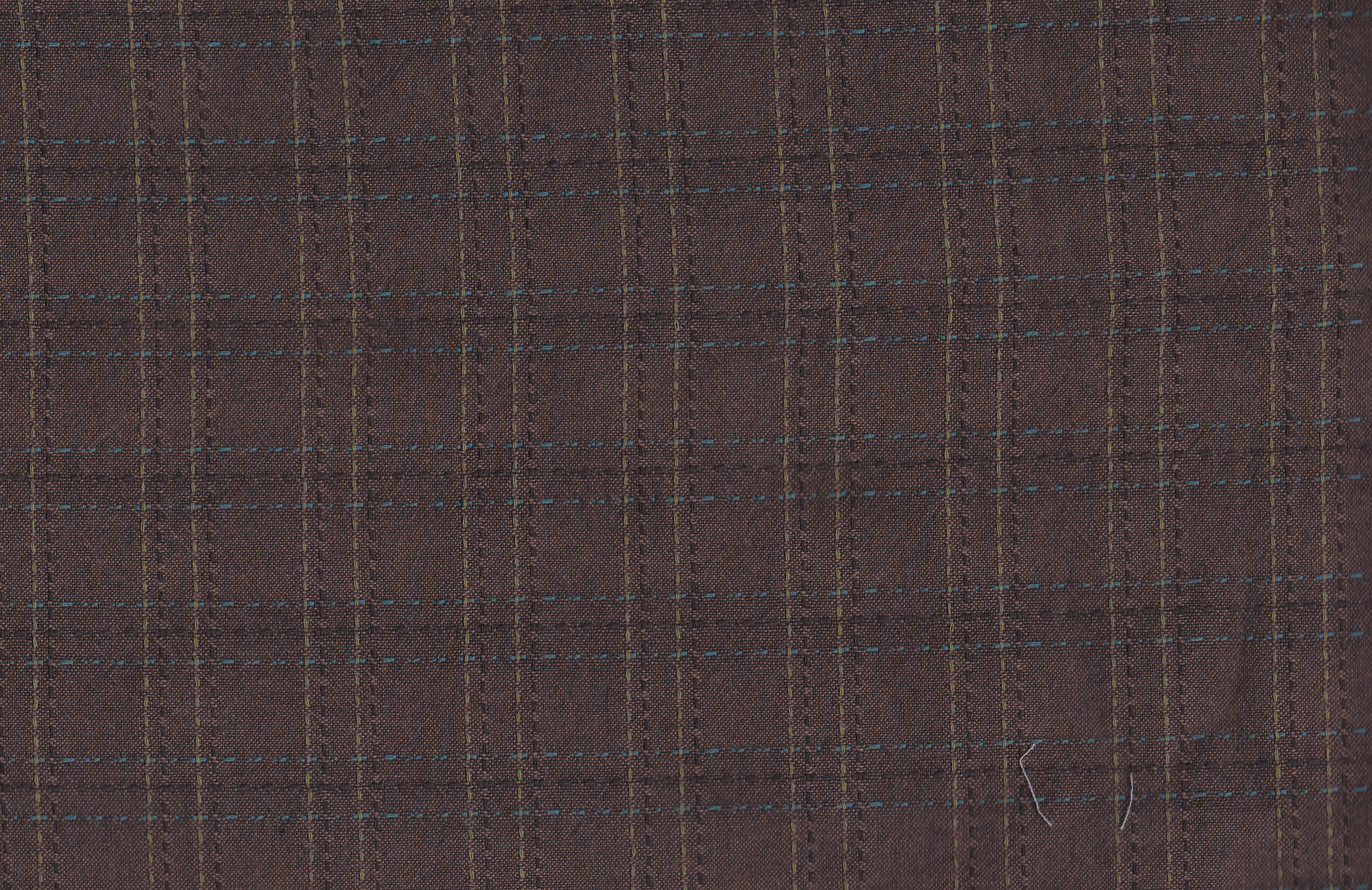 Gewebter Stoff Braun mit Karo