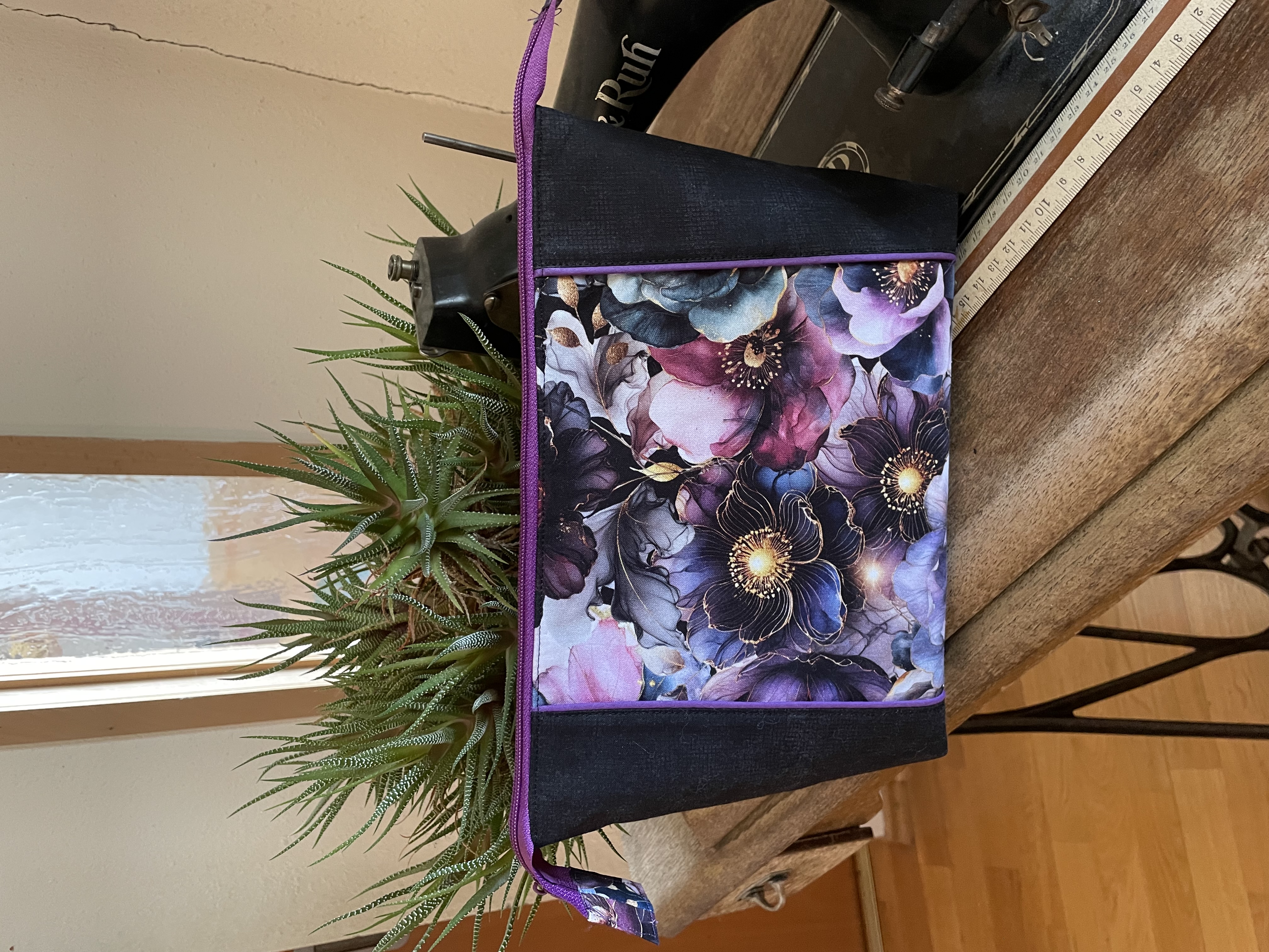 Materialpackung für 1 Jumbo Kosmetiktasche Blume