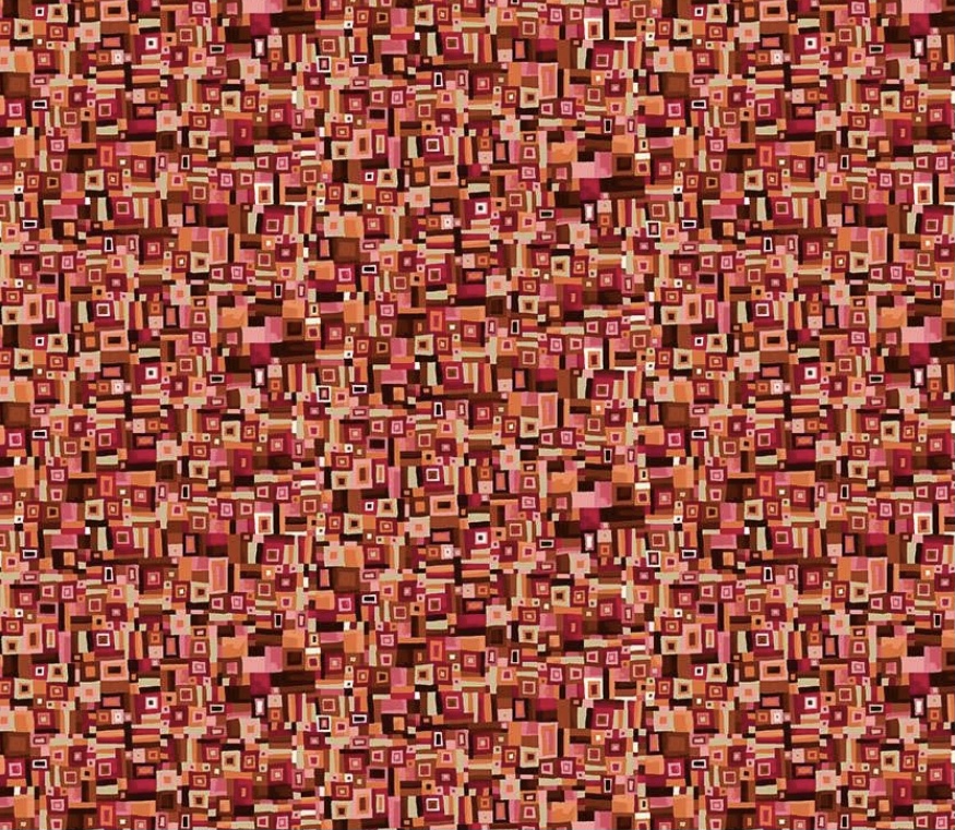 Golden Symphonie, Rotpink mit Quadraten