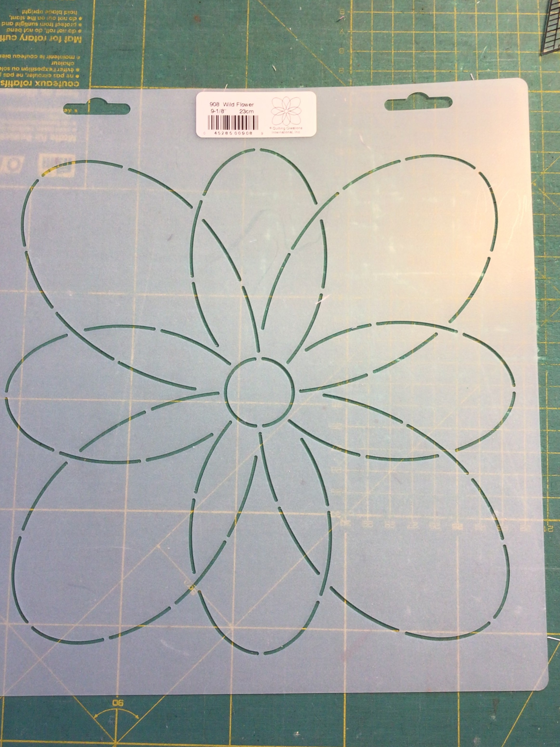 Quilt-Schablonen 9,25"Wild flower