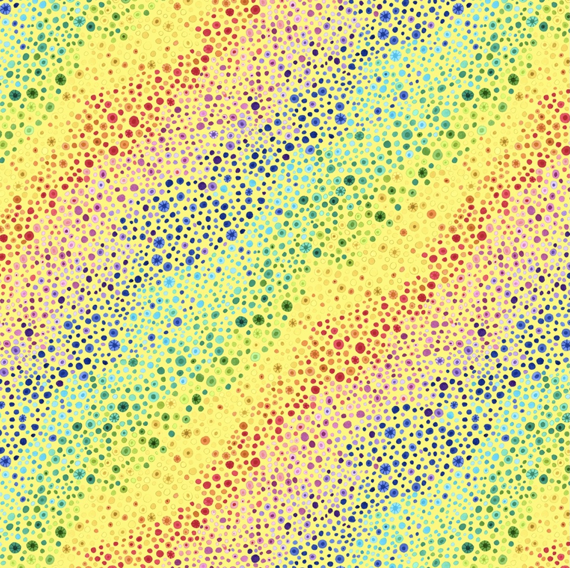 Bunte Punkte-Gelb