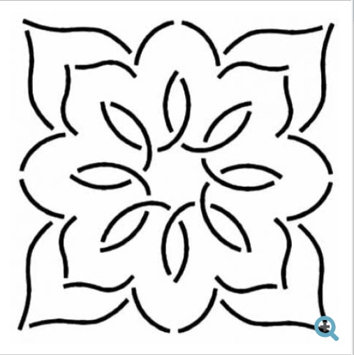 Quilt-Schablonen Large Design