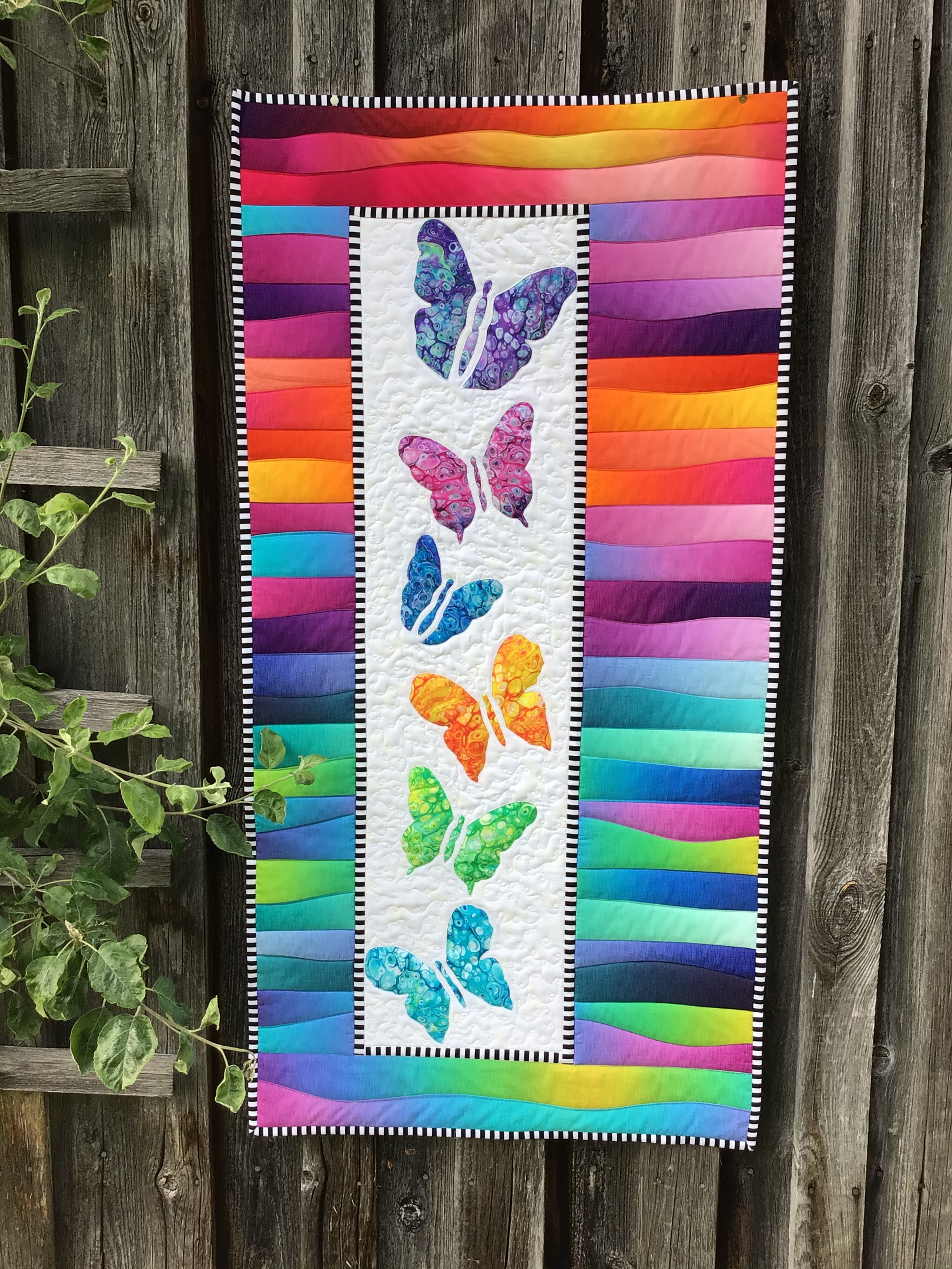 Wandbehang Im Farbenrausch / Unikat