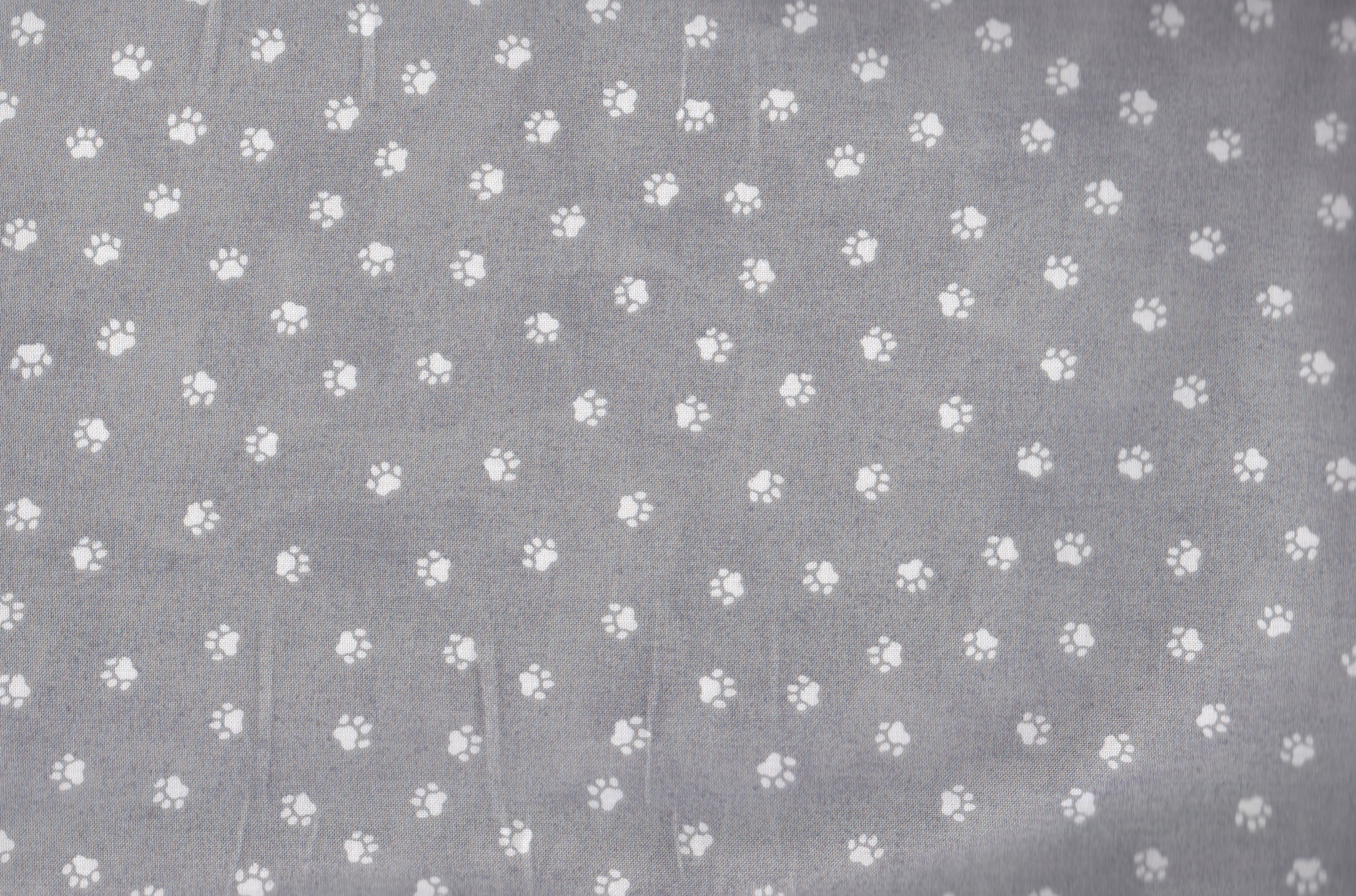 Stoff mit Tatzen, Katzentatzen