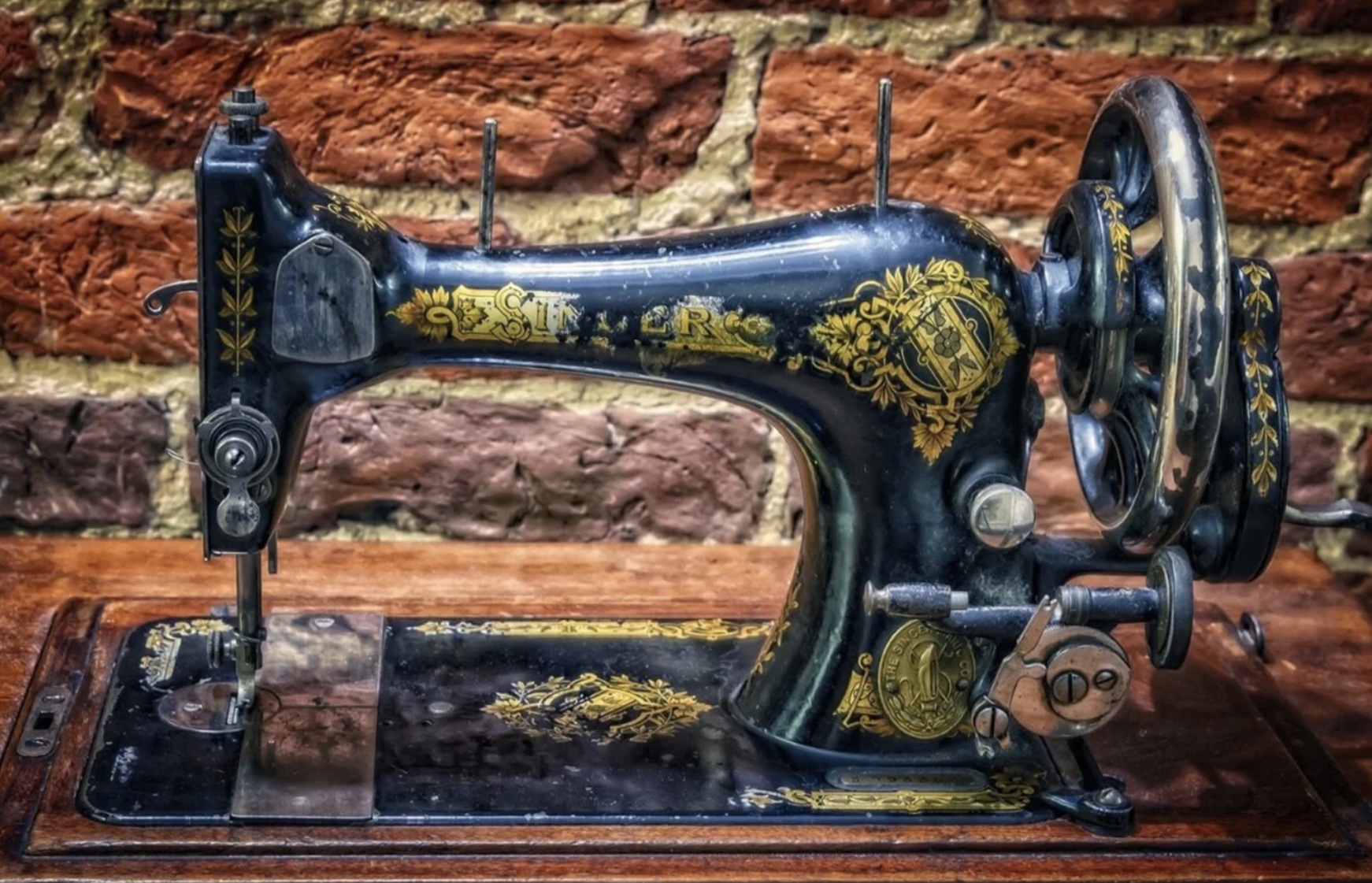 Vintage Singer / Nähmaschinen Panel