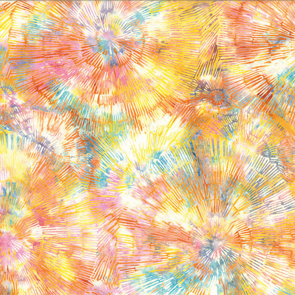 Batik Baumringe Multi pastel